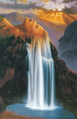  The Waterfall  -  A Surrealist Symphony of Nature and Existentialism